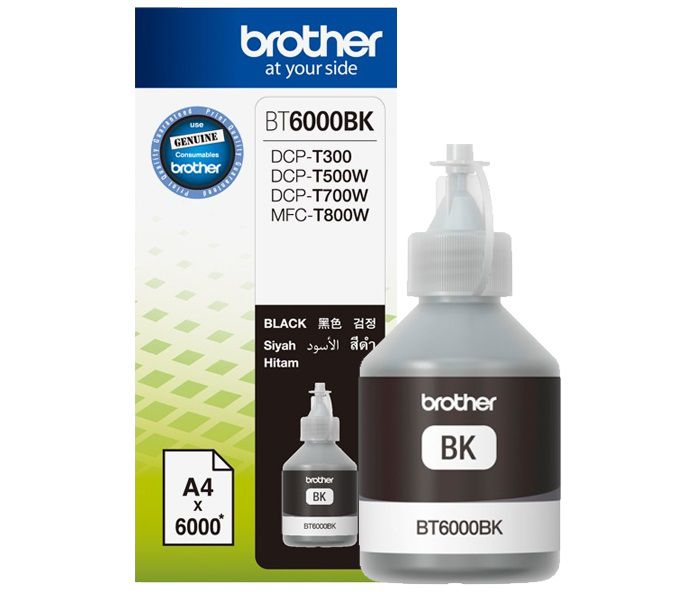 Mực in Brother BT6000Bk, Black Ink bottle (BT6000Bk)